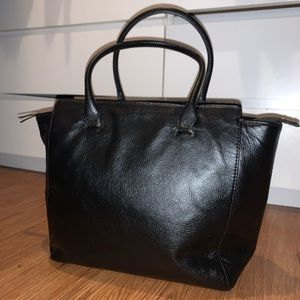 H&M Black Leather Tote